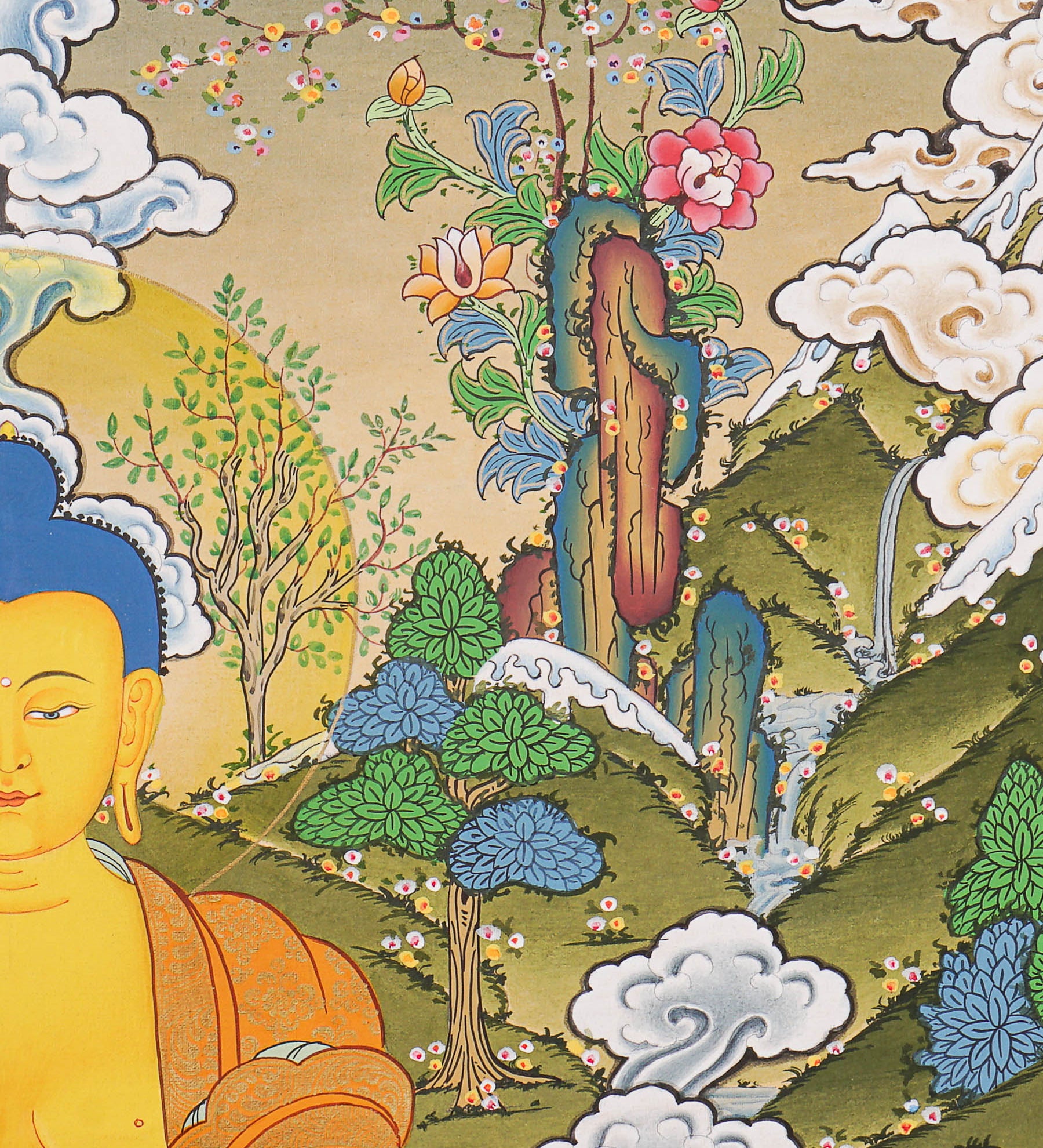 Shakyamuni Buddha Thangka - Tibetan Painting