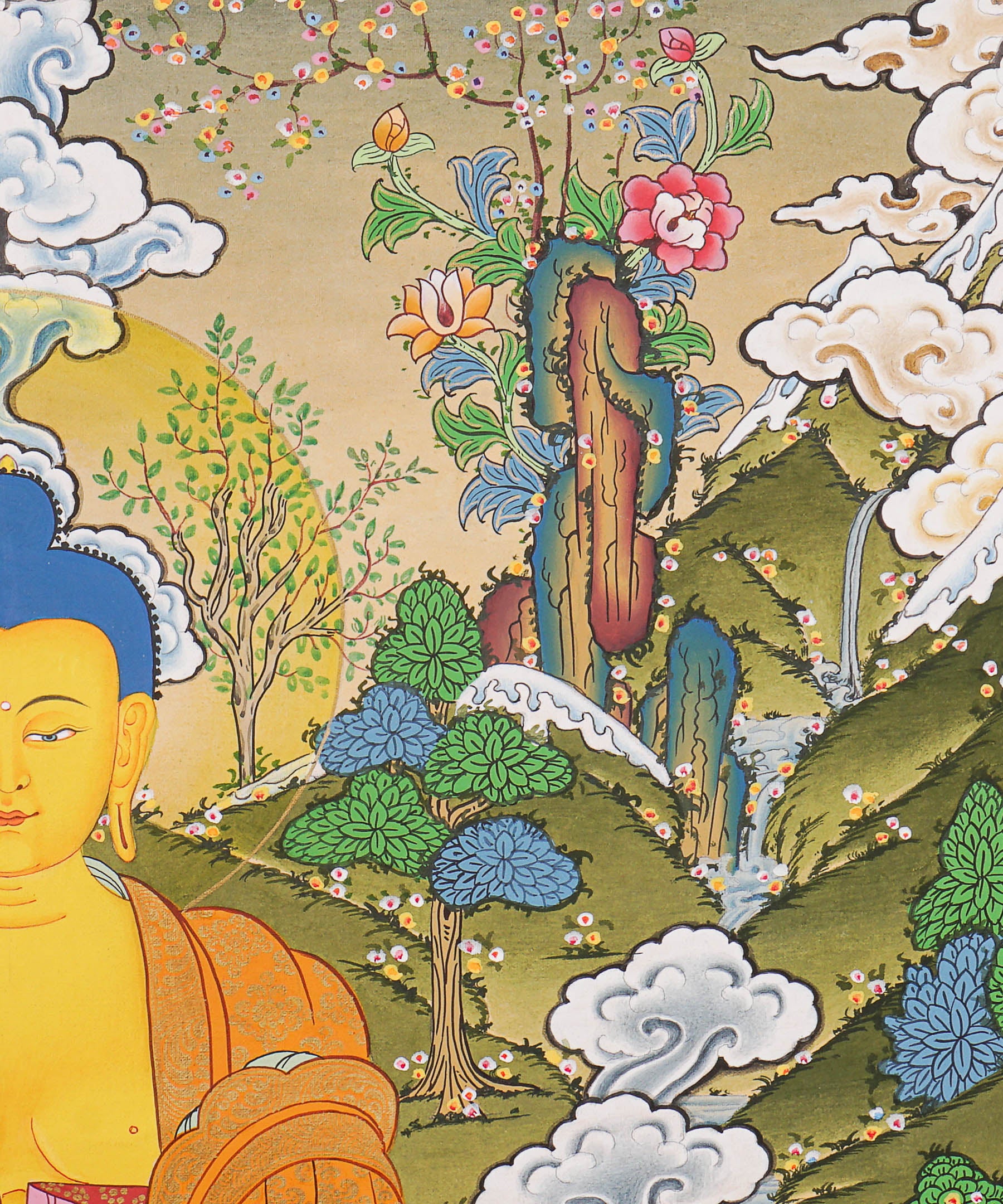 Shakyamuni Buddha Thangka - Tibetan Painting