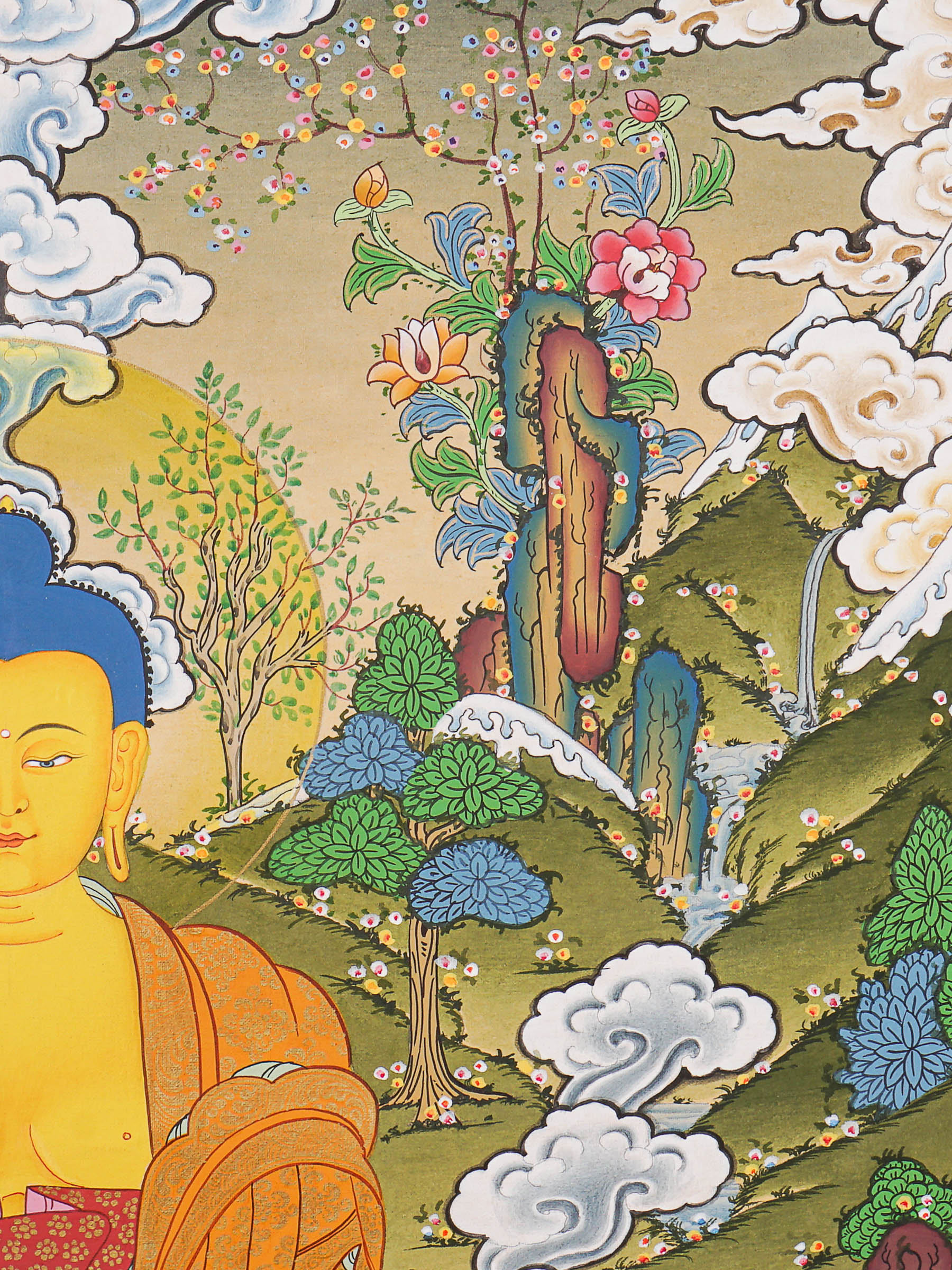 Shakyamuni Buddha Thangka - Tibetan Painting
