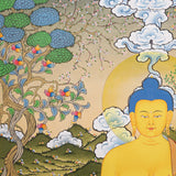 Shakyamuni Buddha Thangka - Tibetan Painting