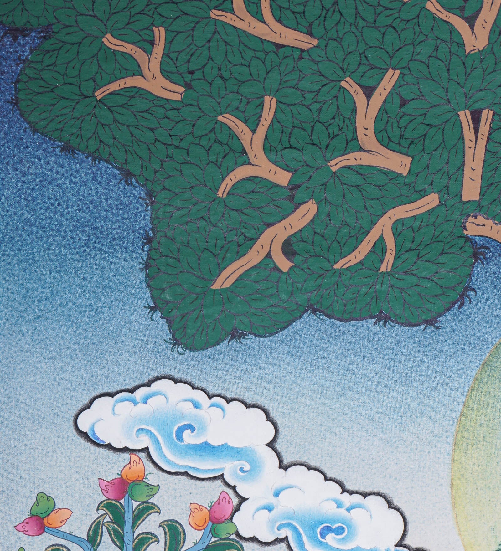 Shakyamuni Buddha Thangka - Handpainted Art