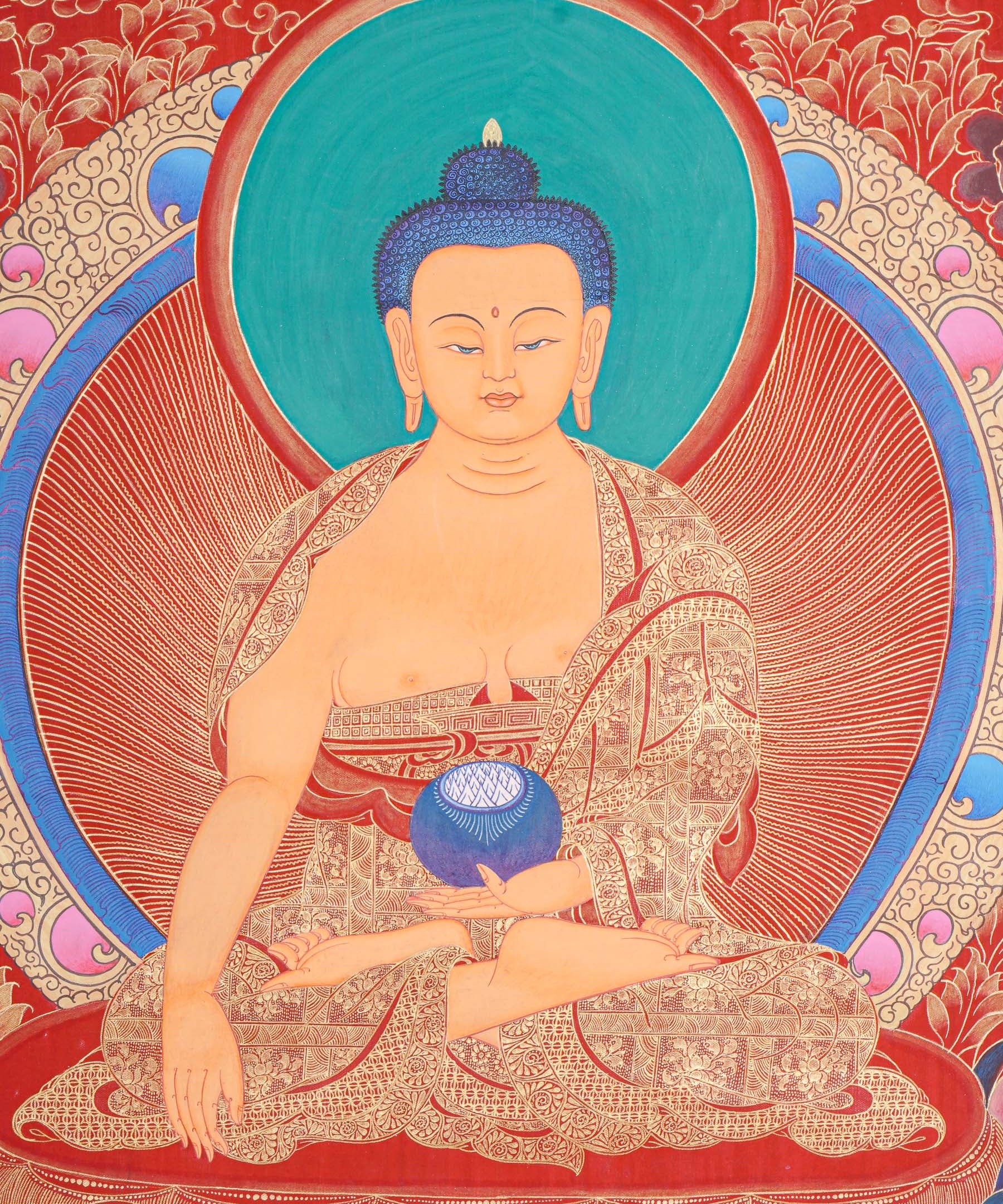 Shakyamuni Buddha Thangka - Buddhist Artwork