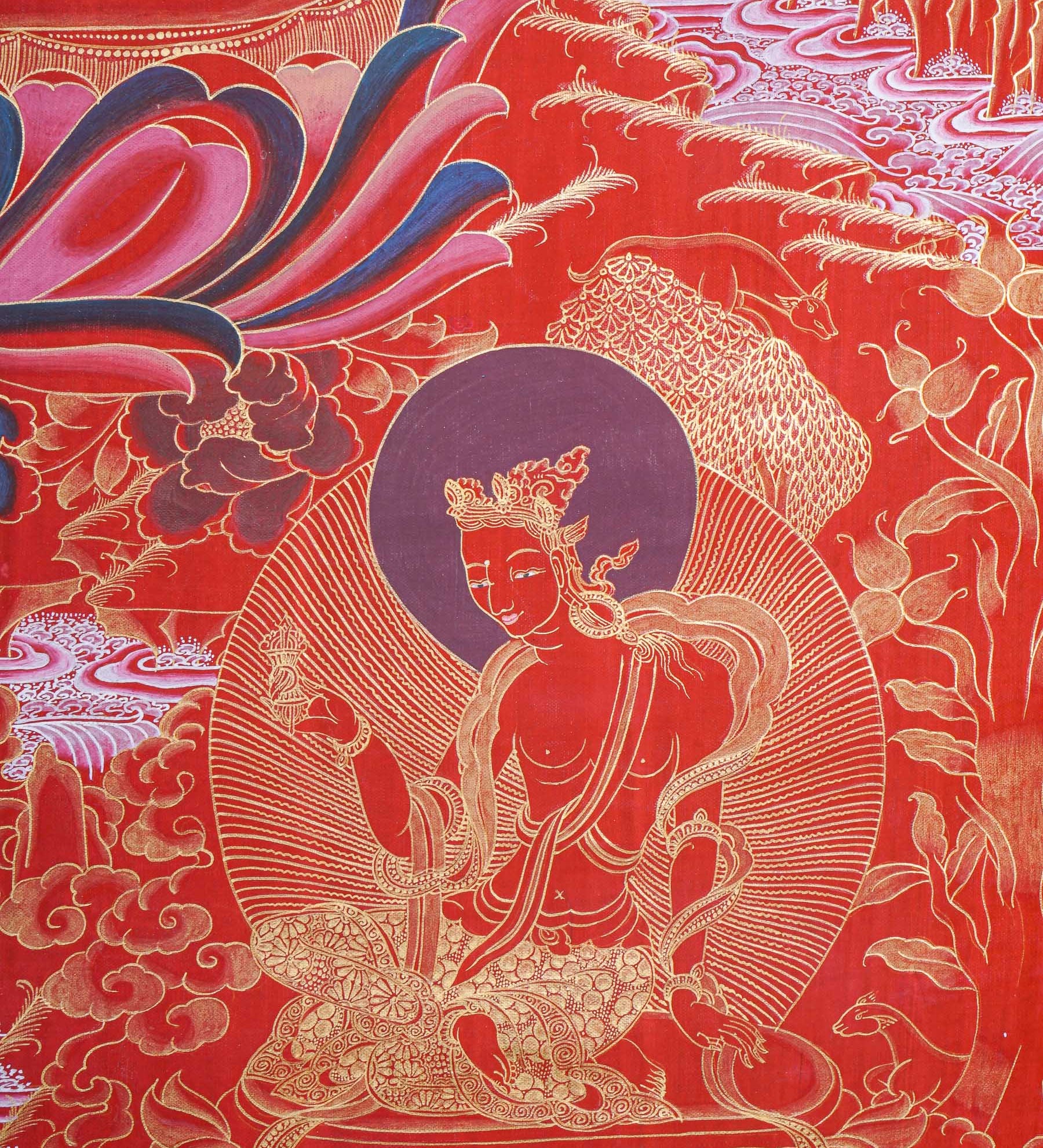 Shakyamuni Buddha Thangka - Buddhist Artwork