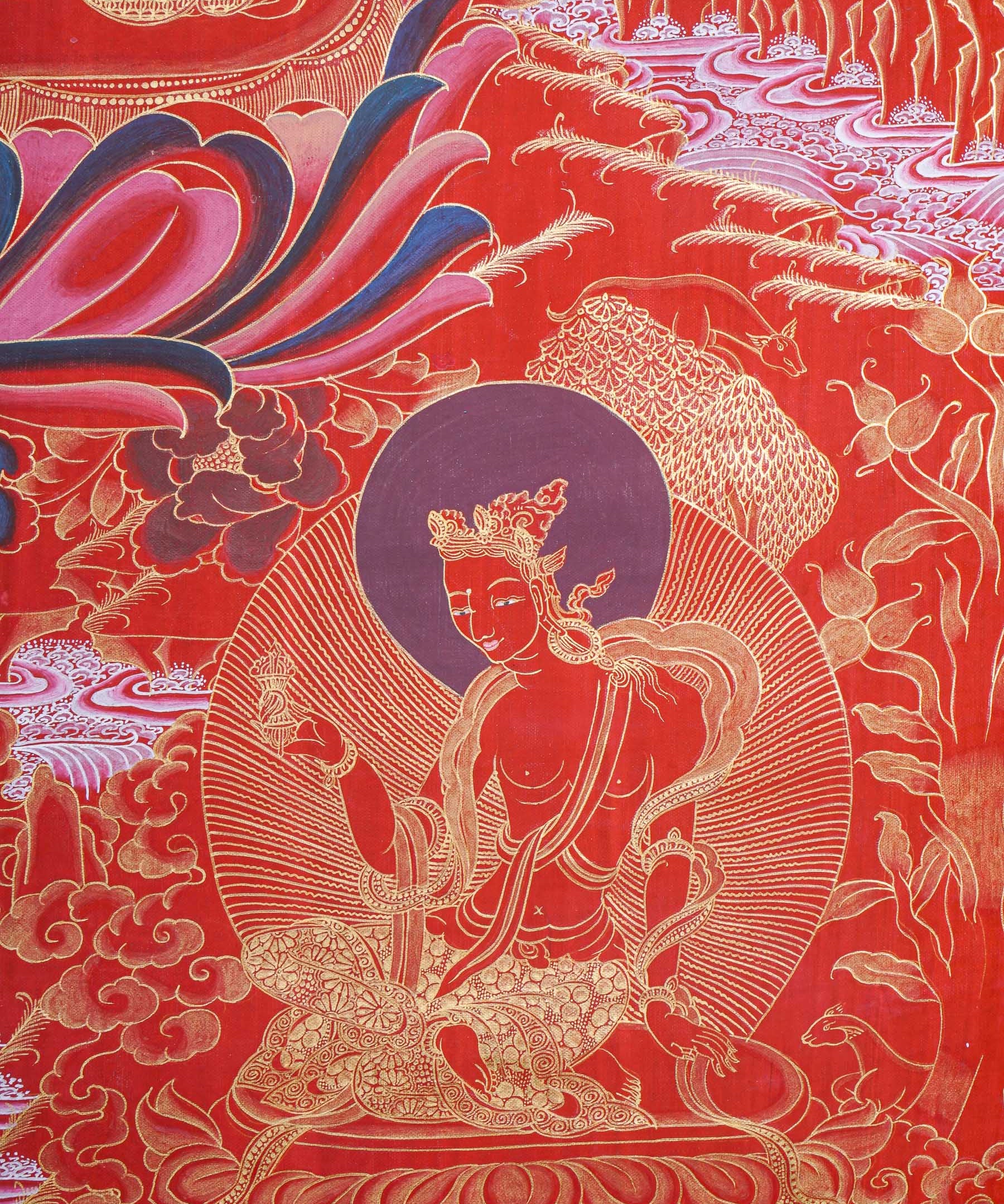 Shakyamuni Buddha Thangka - Buddhist Artwork