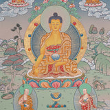 Shakyamuni Buddha Thangka - Tibetan Painting 