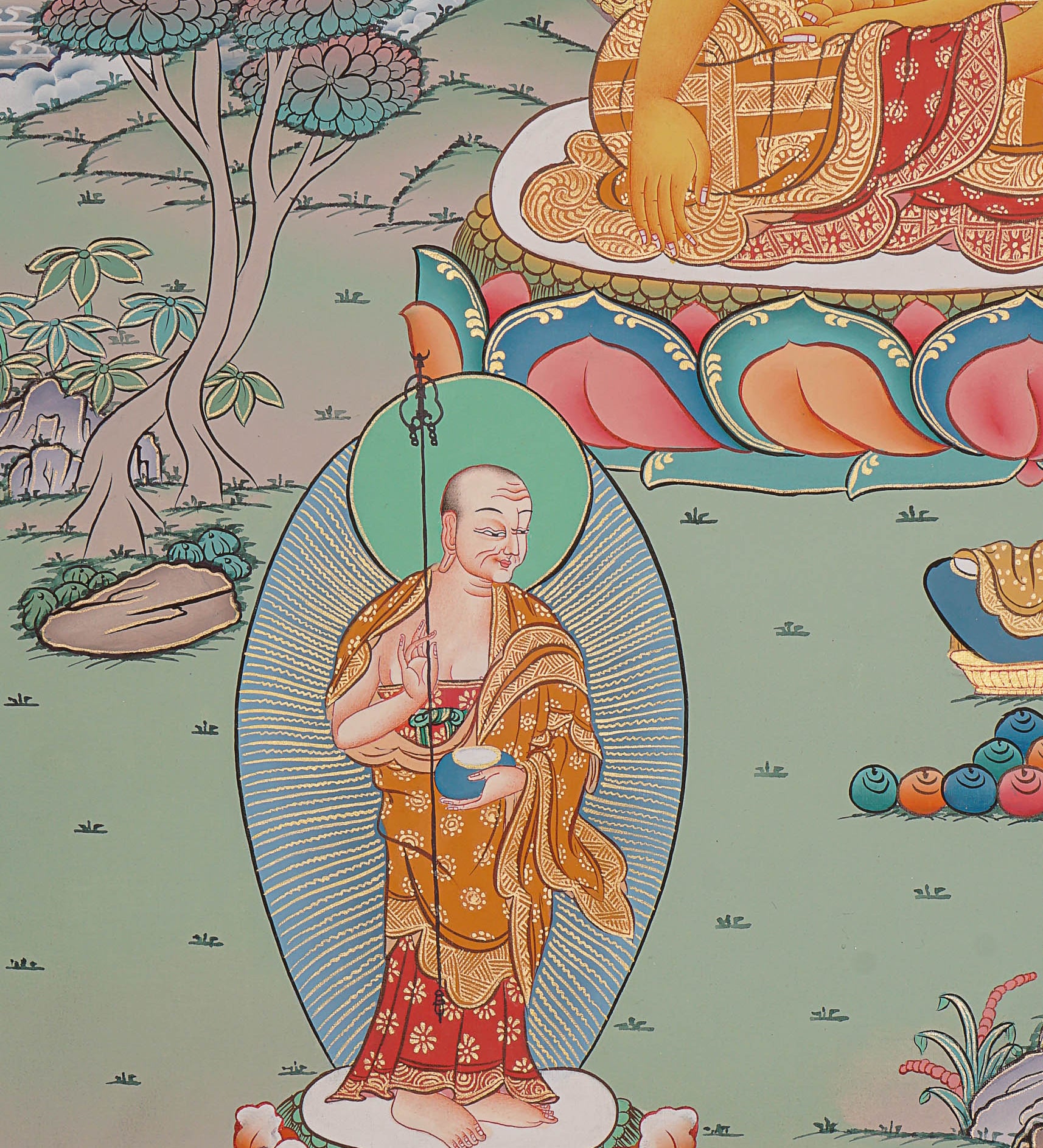 Shakyamuni Buddha Thangka - Tibetan Painting