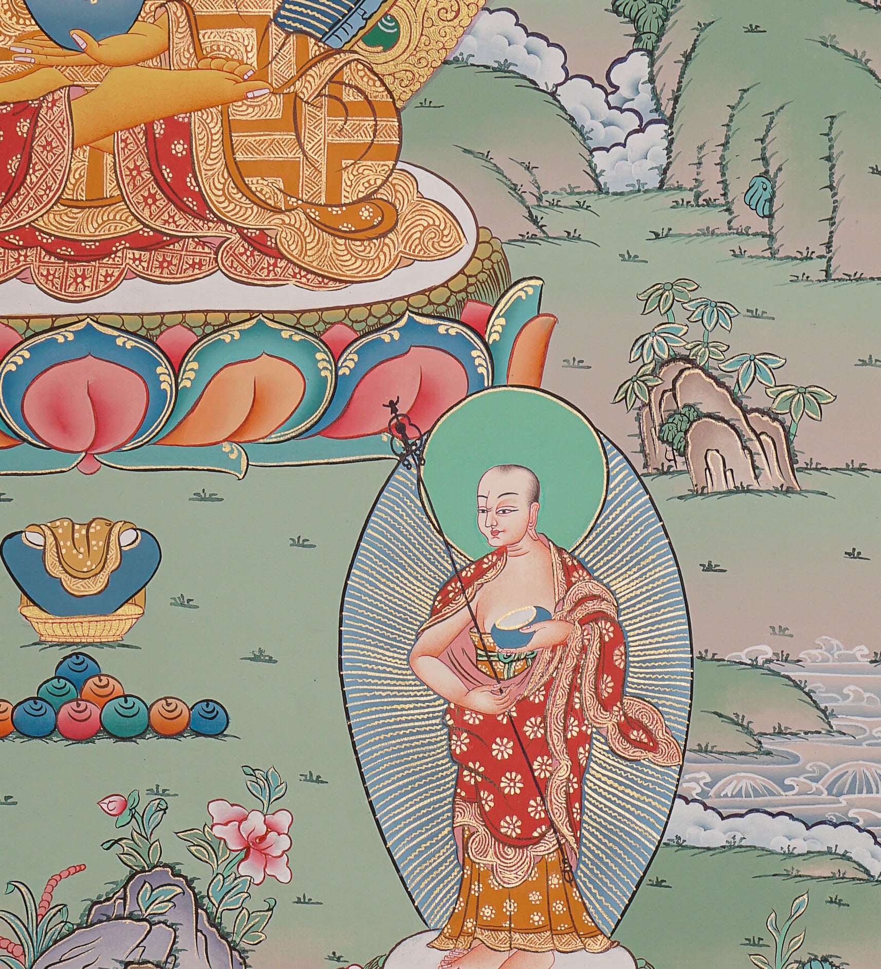Shakyamuni Buddha Thangka - Tibetan Painting