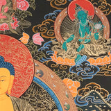 Shakyamuni Buddha Thangka Painting for wall hanging decor.