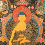Shakyamuni Buddha Thangka Painting for wall hanging decor.