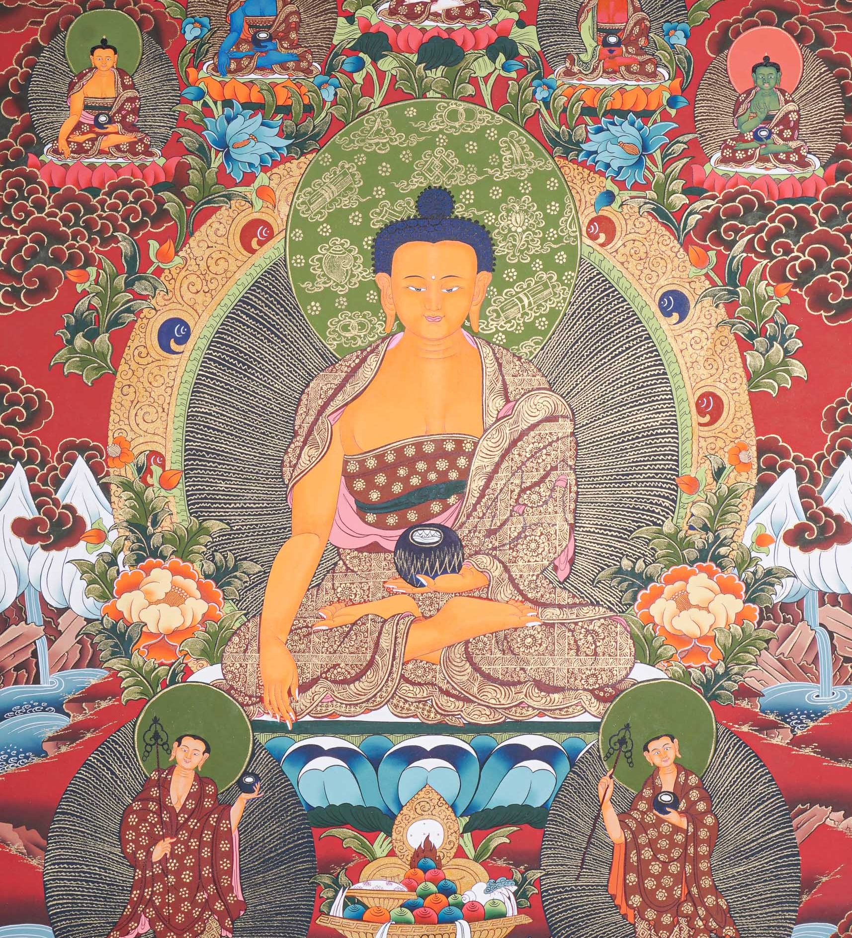  Shakyamuni Buddha Thangka - Buddhist Painting 