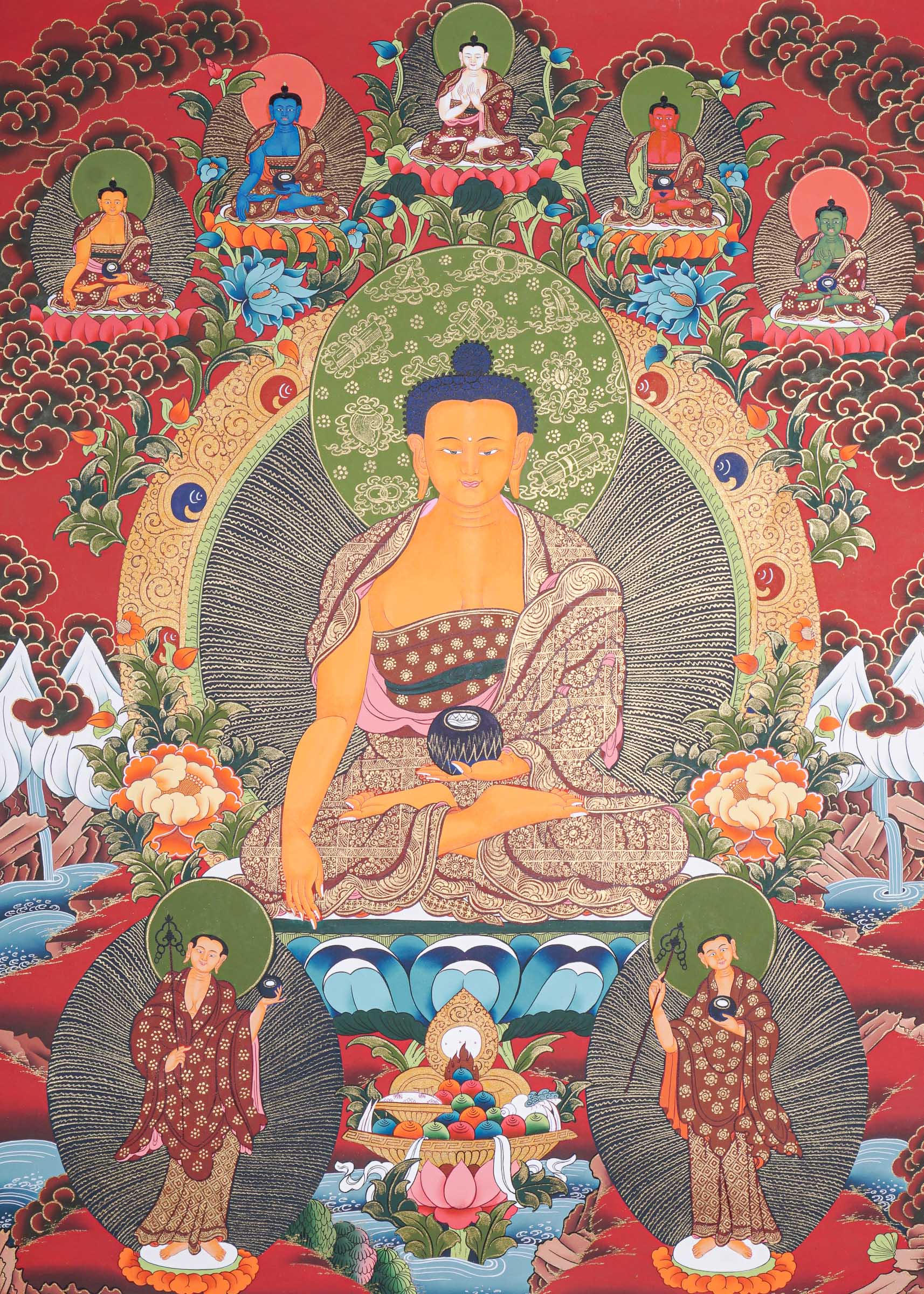  Shakyamuni Buddha Thangka - Buddhist Painting 