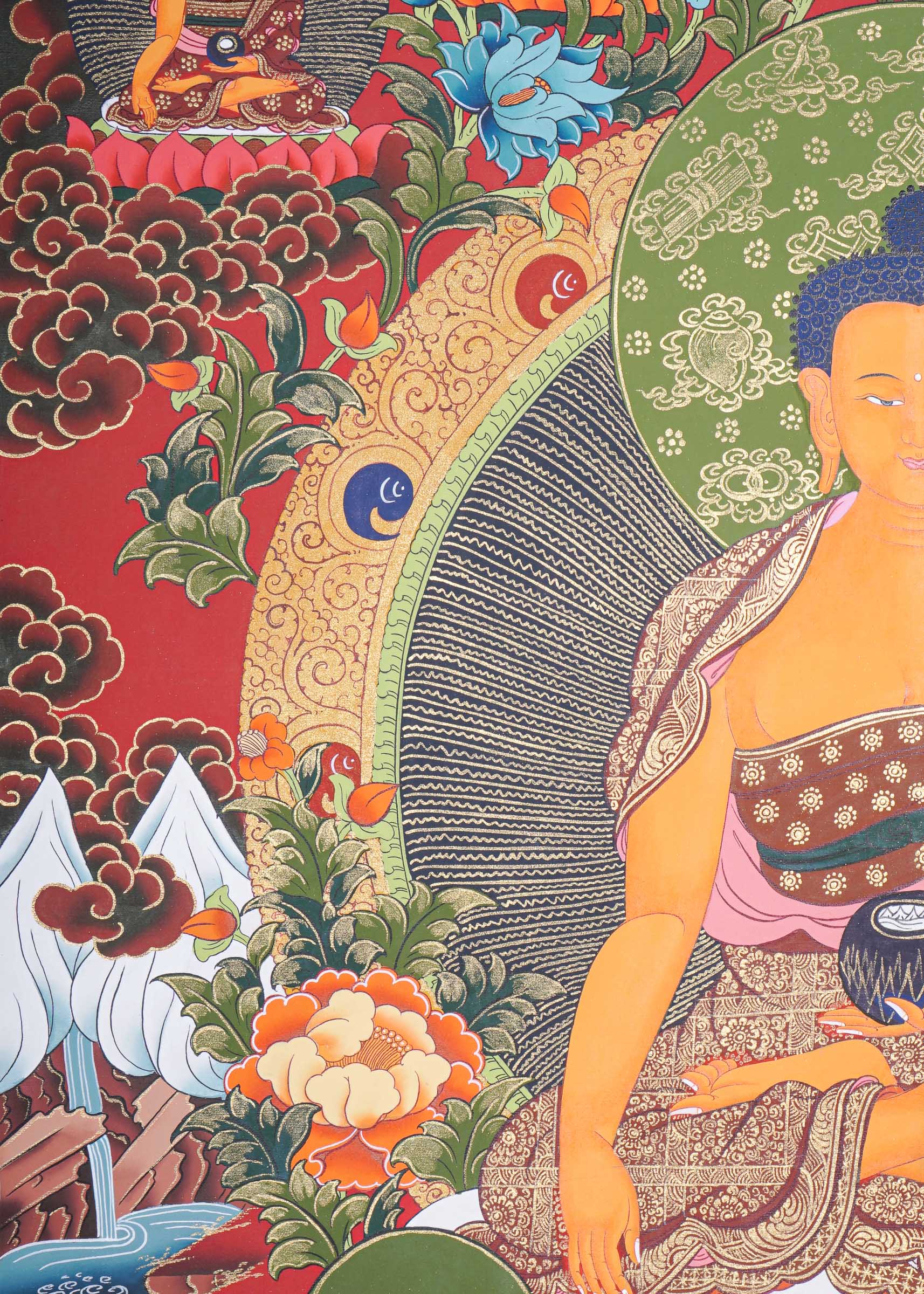 Shakyamuni Buddha Thangka - Buddhist Painting