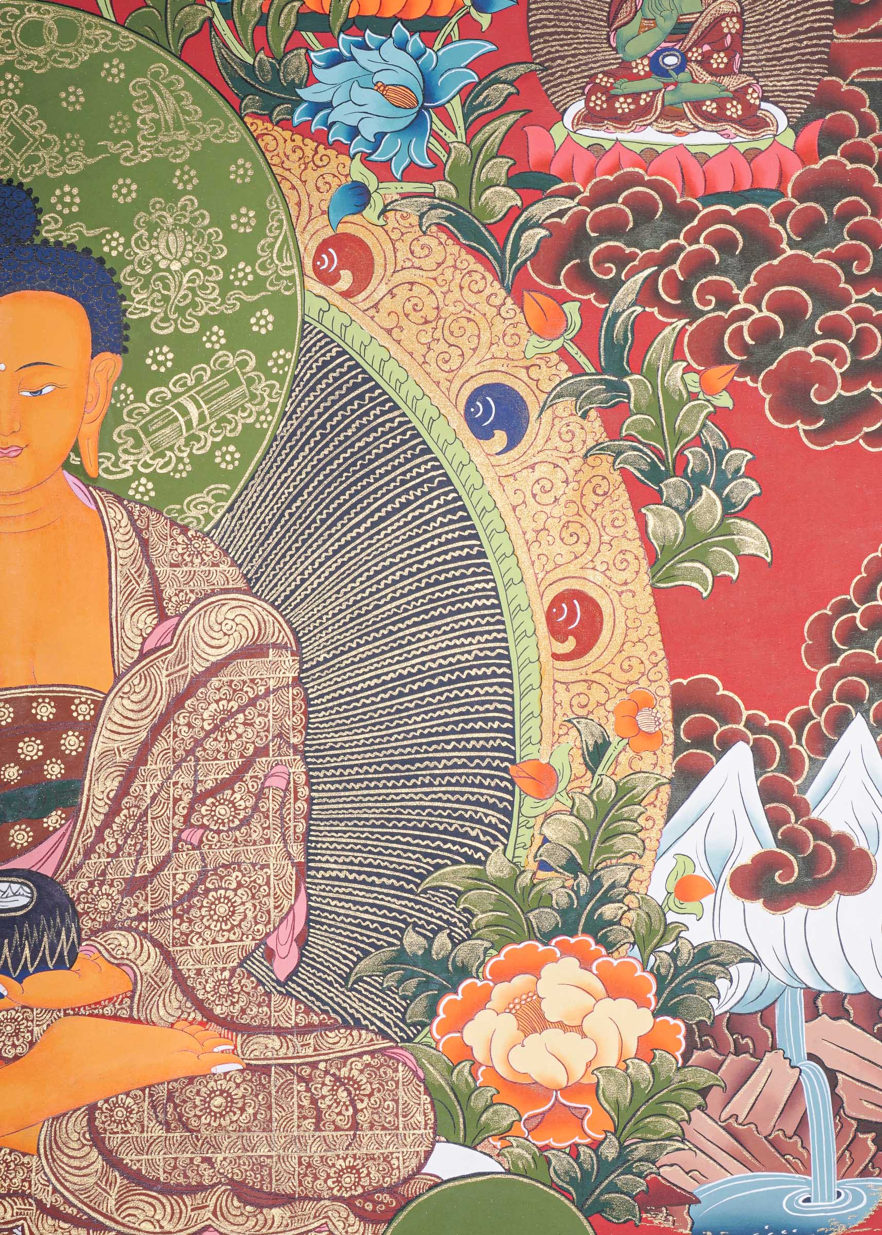 Shakyamuni Buddha Thangka - Buddhist Painting