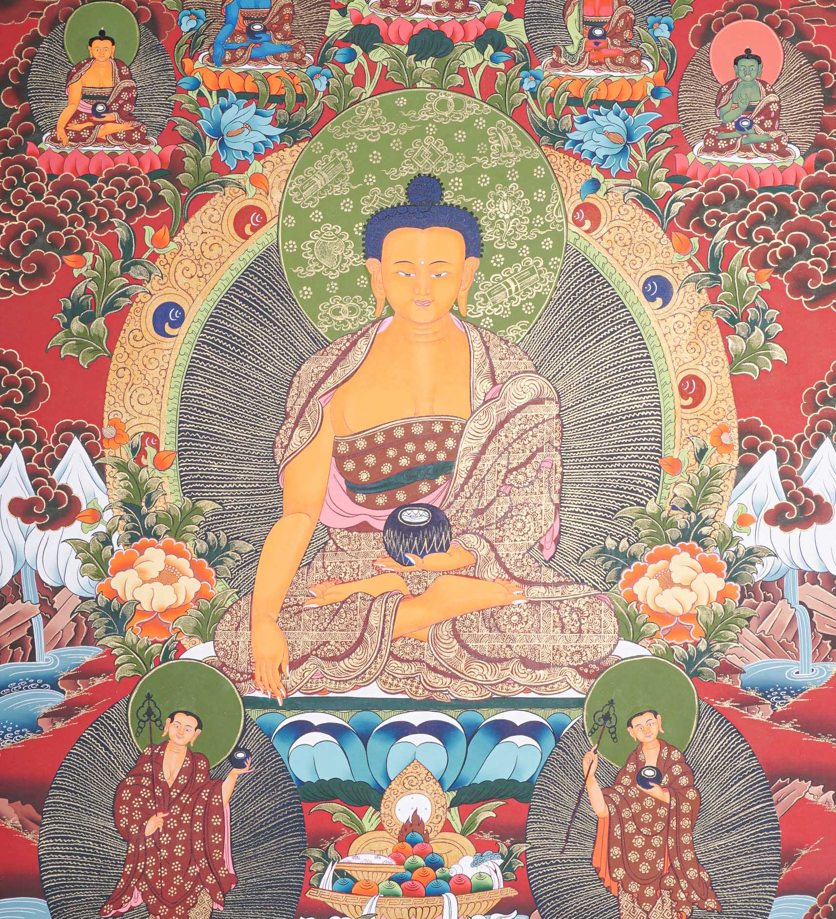 Shakyamuni Buddha Thangka - Buddhist Painting