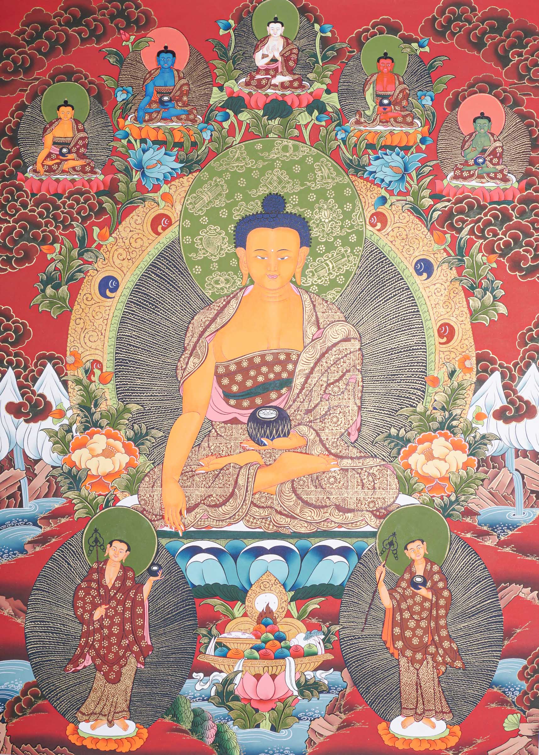 Shakyamuni Buddha Thangka - Buddhist Painting