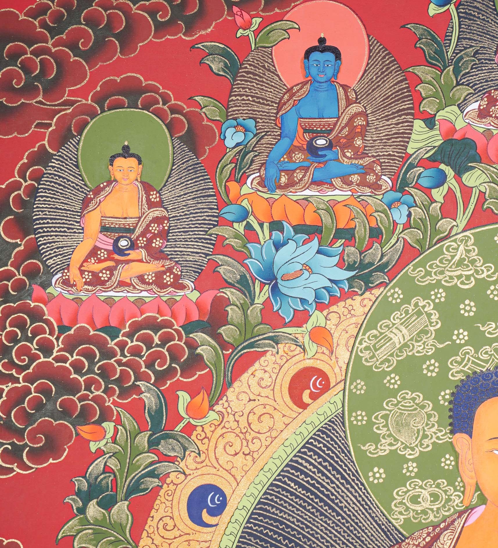 Shakyamuni Buddha Thangka - Buddhist Painting