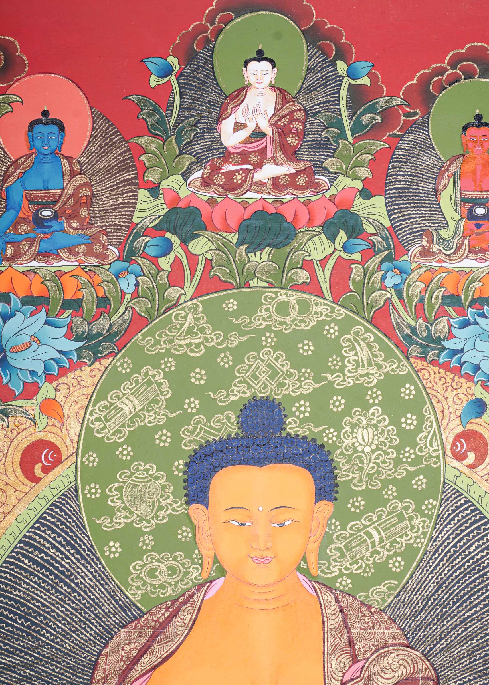 Shakyamuni Buddha Thangka - Buddhist Painting