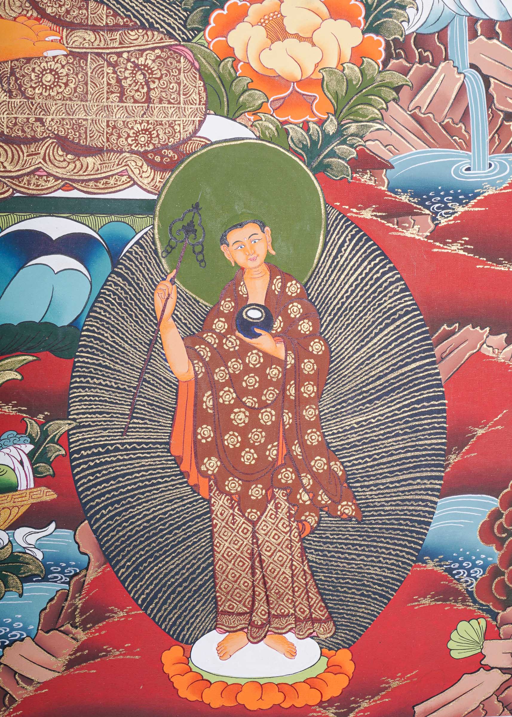 Shakyamuni Buddha Thangka - Buddhist Painting