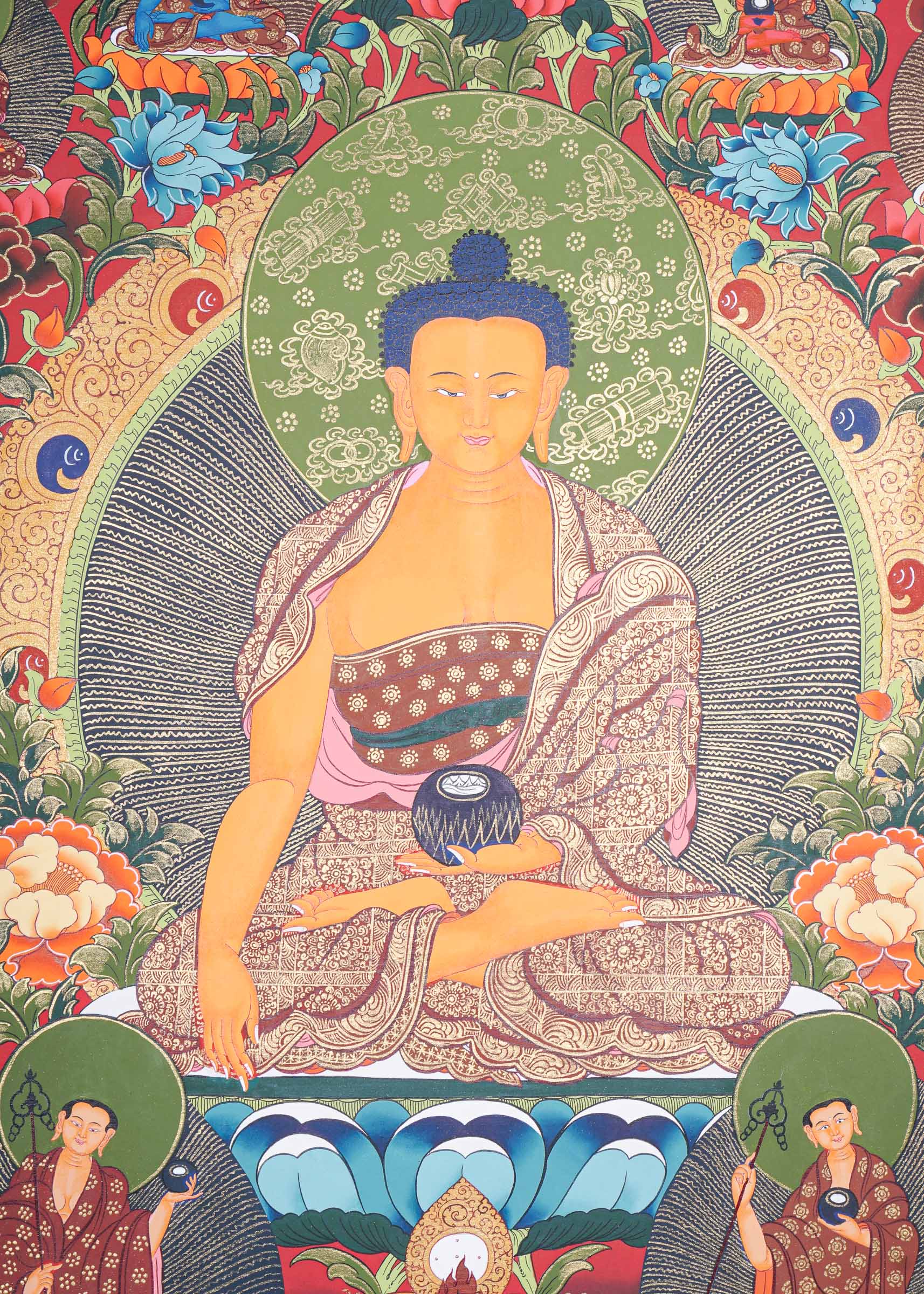 Shakyamuni Buddha Thangka - Buddhist Painting