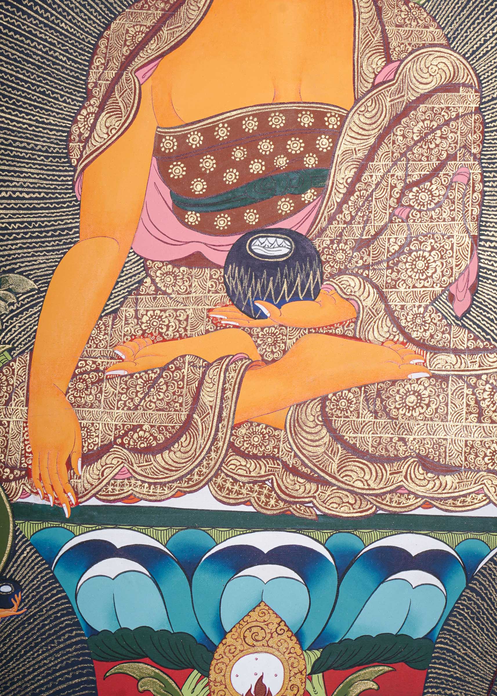 Shakyamuni Buddha Thangka - Buddhist Painting