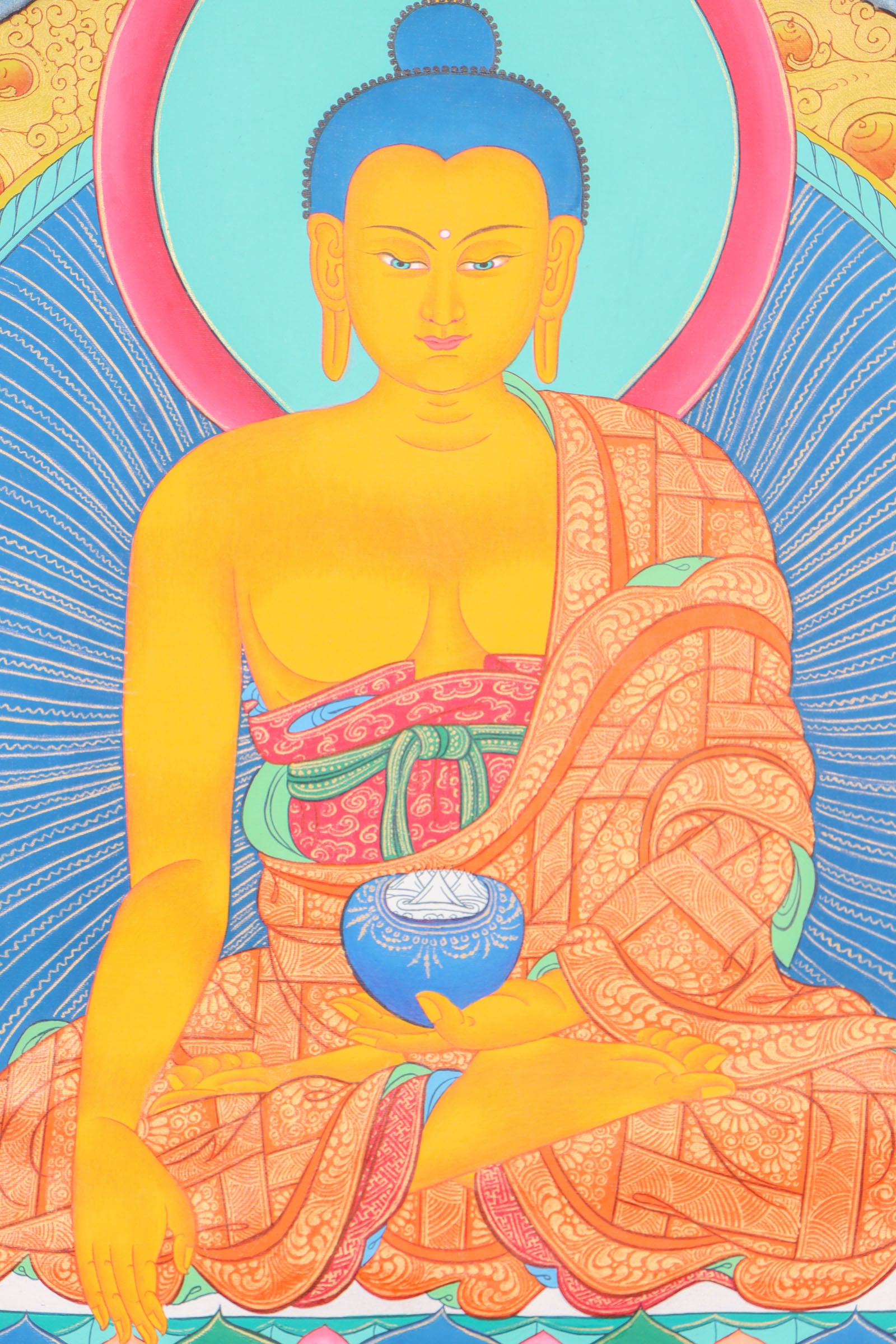 Shakyamuni Buddha Thangka for spirituality.