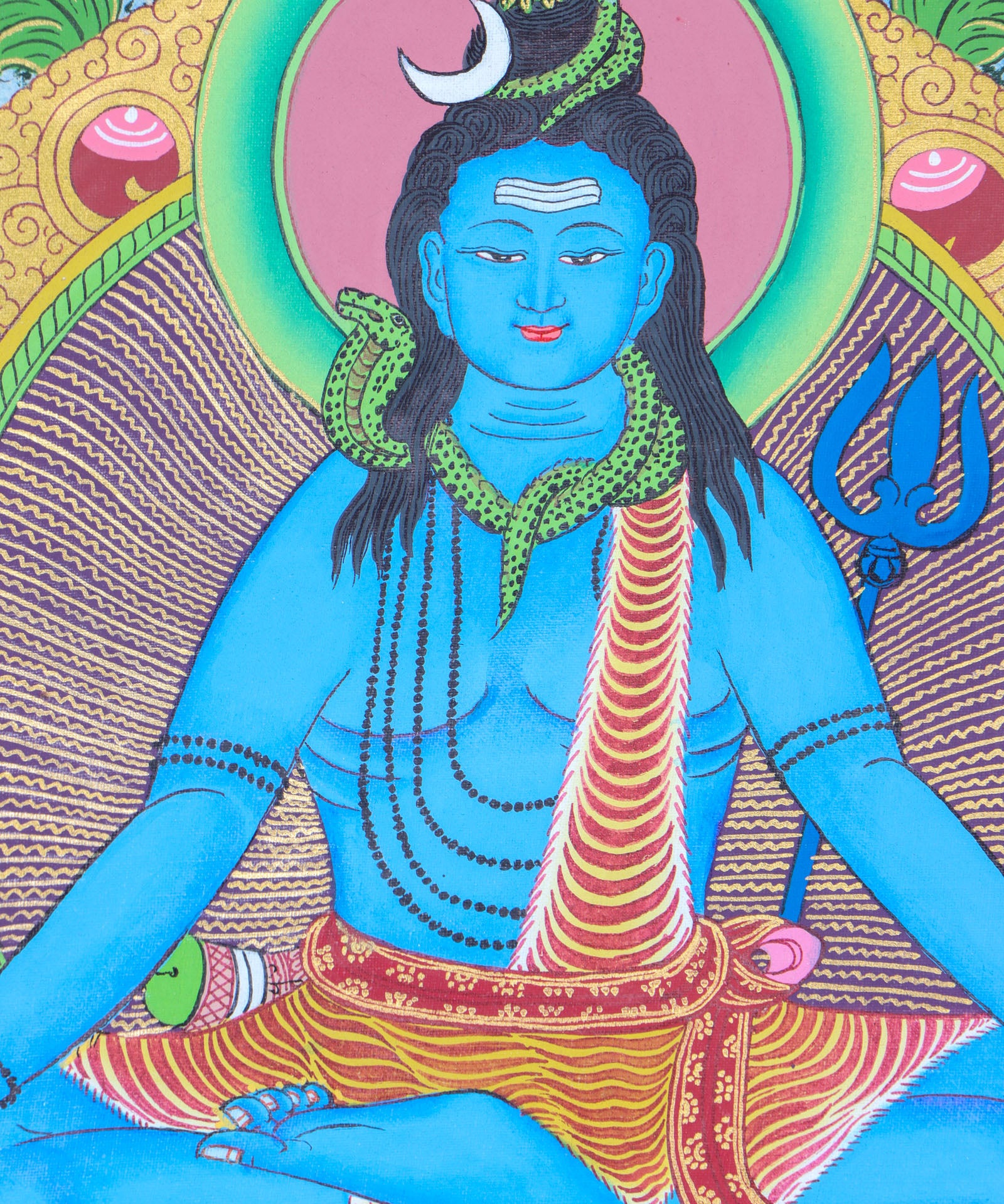 Shiva Thangka for knowledge, meditation, and enlightenment.