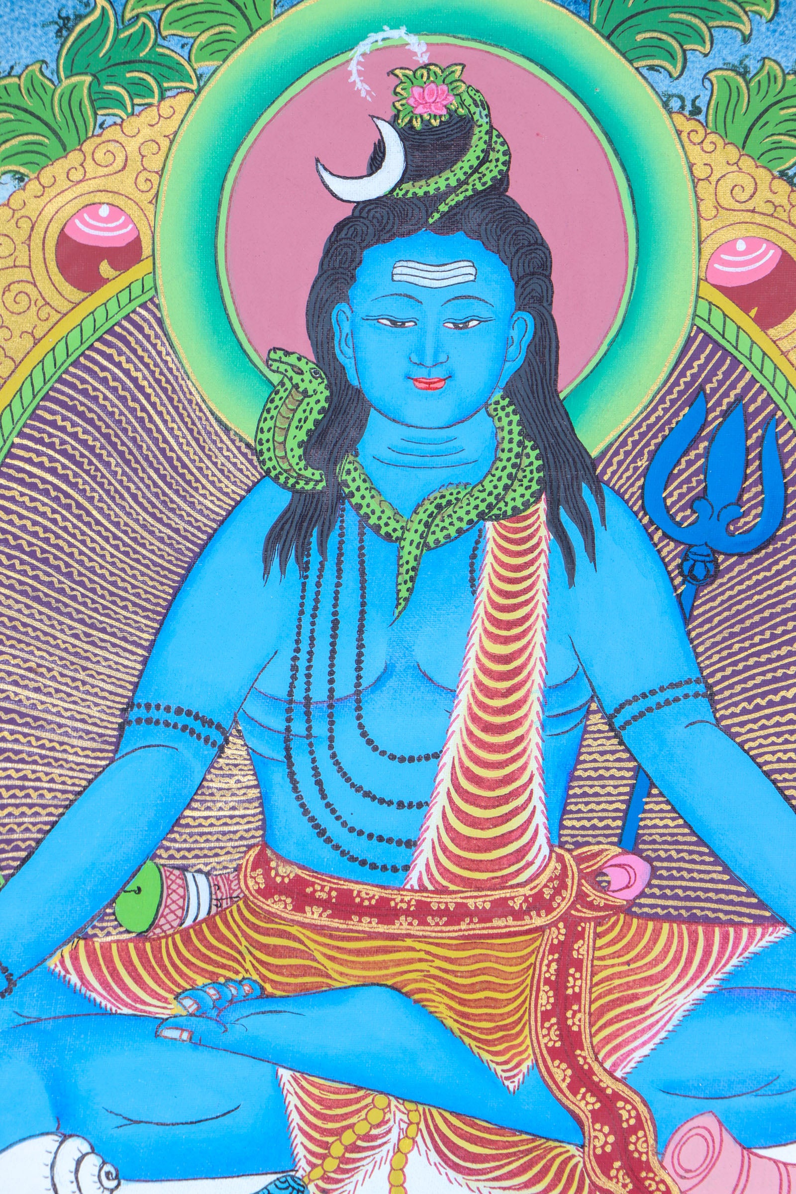 Shiva Thangka for knowledge, meditation, and enlightenment.