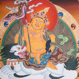 Singh Zambala Thangka Painting - Handpainted Art