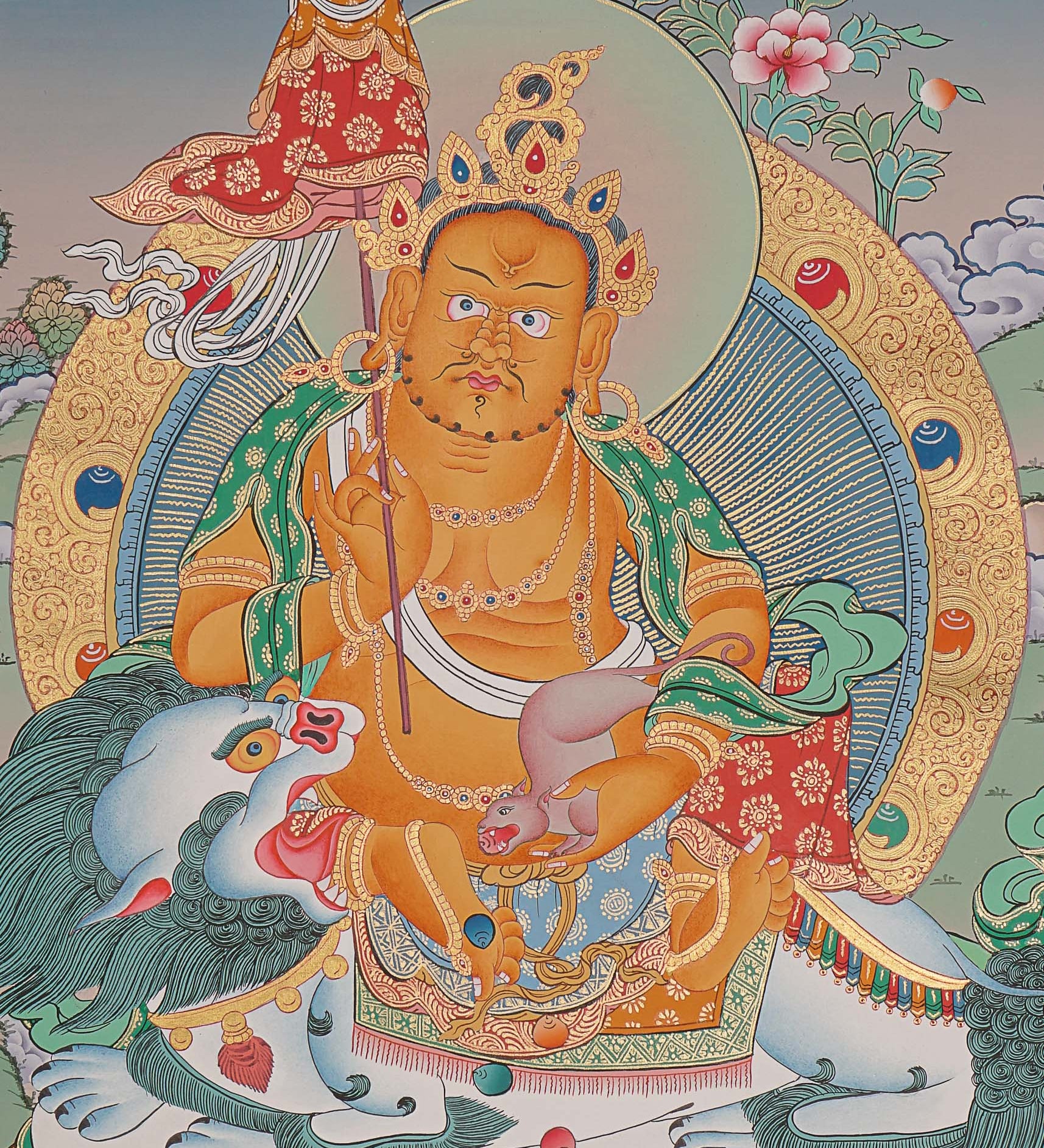 Zambala Thangka Painting - Handpainted Art