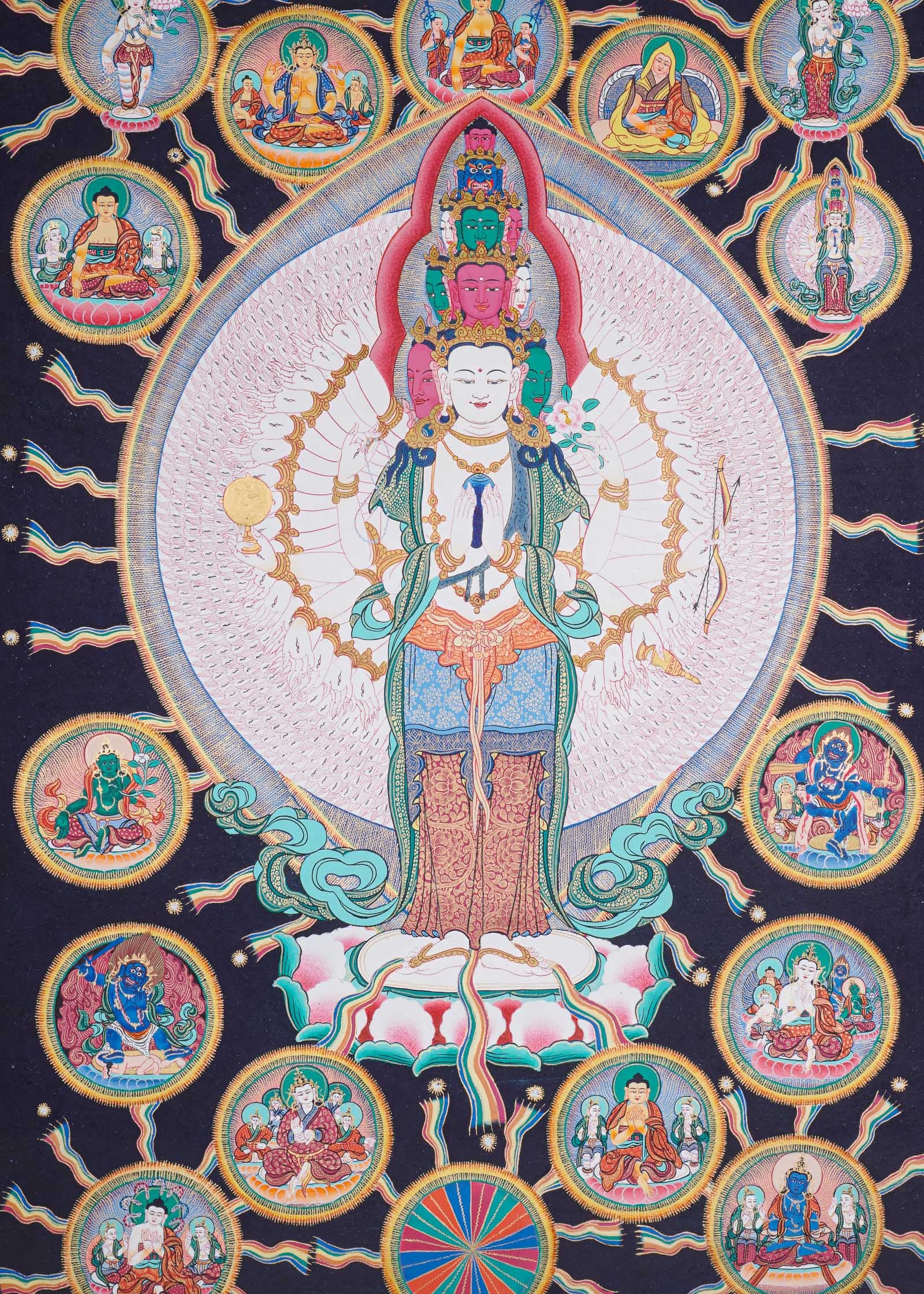 Avalokiteshvara Best Tibetan Thangka painting