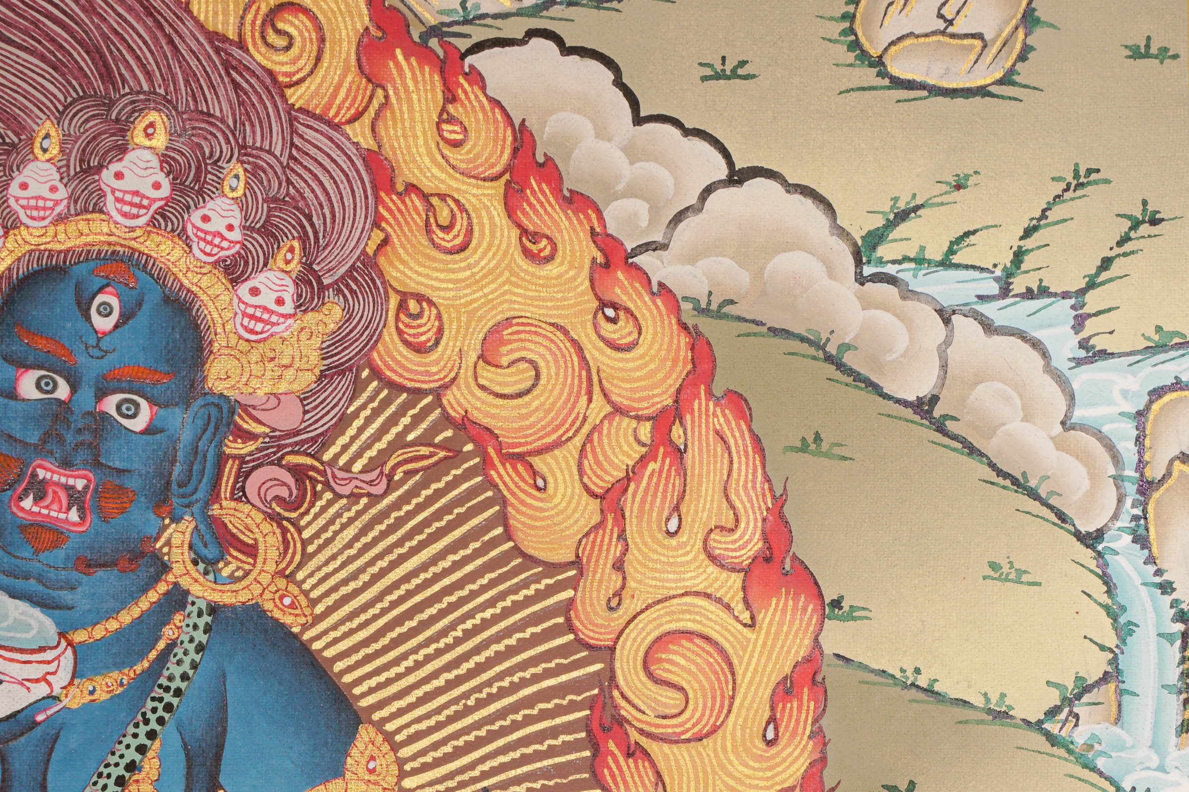 Tesro 5 Zambala Thangka - Tibetan Buddhist Painting