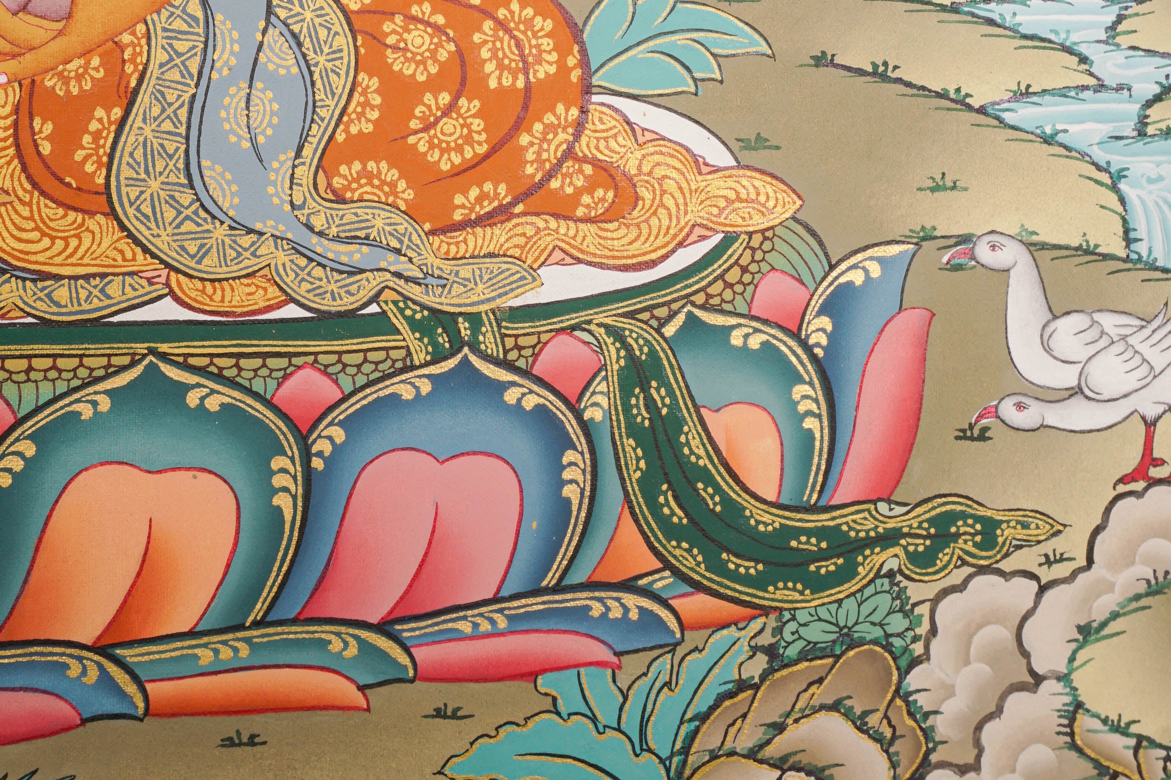 Tesro 5 Zambala Thangka - Tibetan Buddhist Painting
