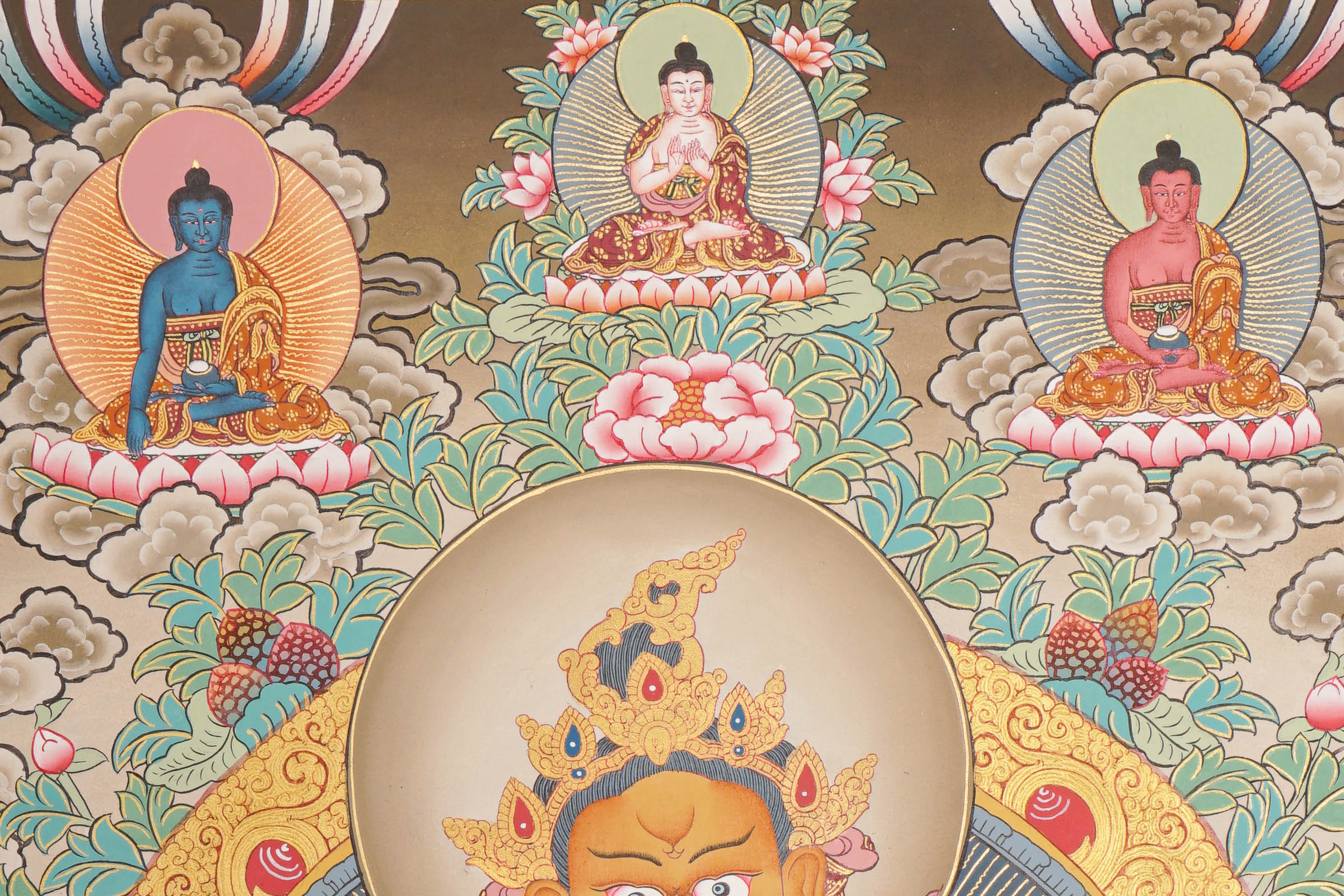 Tesro 5 Zambala Thangka - Tibetan Buddhist Painting