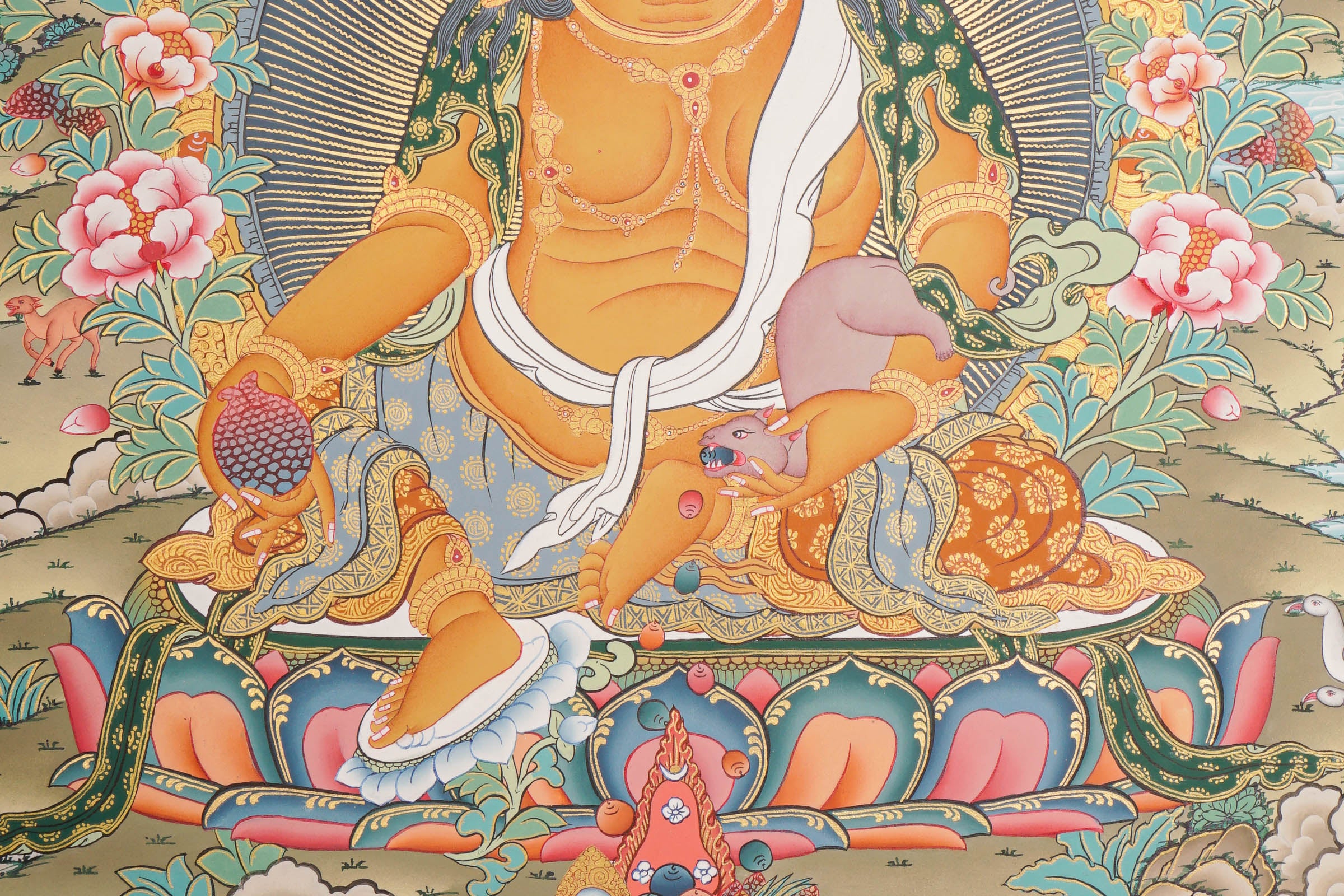 Tesro 5 Zambala Thangka - Tibetan Buddhist Painting