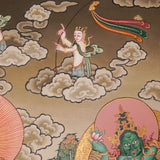 Tesro 5 Zambala Thangka - Tibetan Buddhist Painting