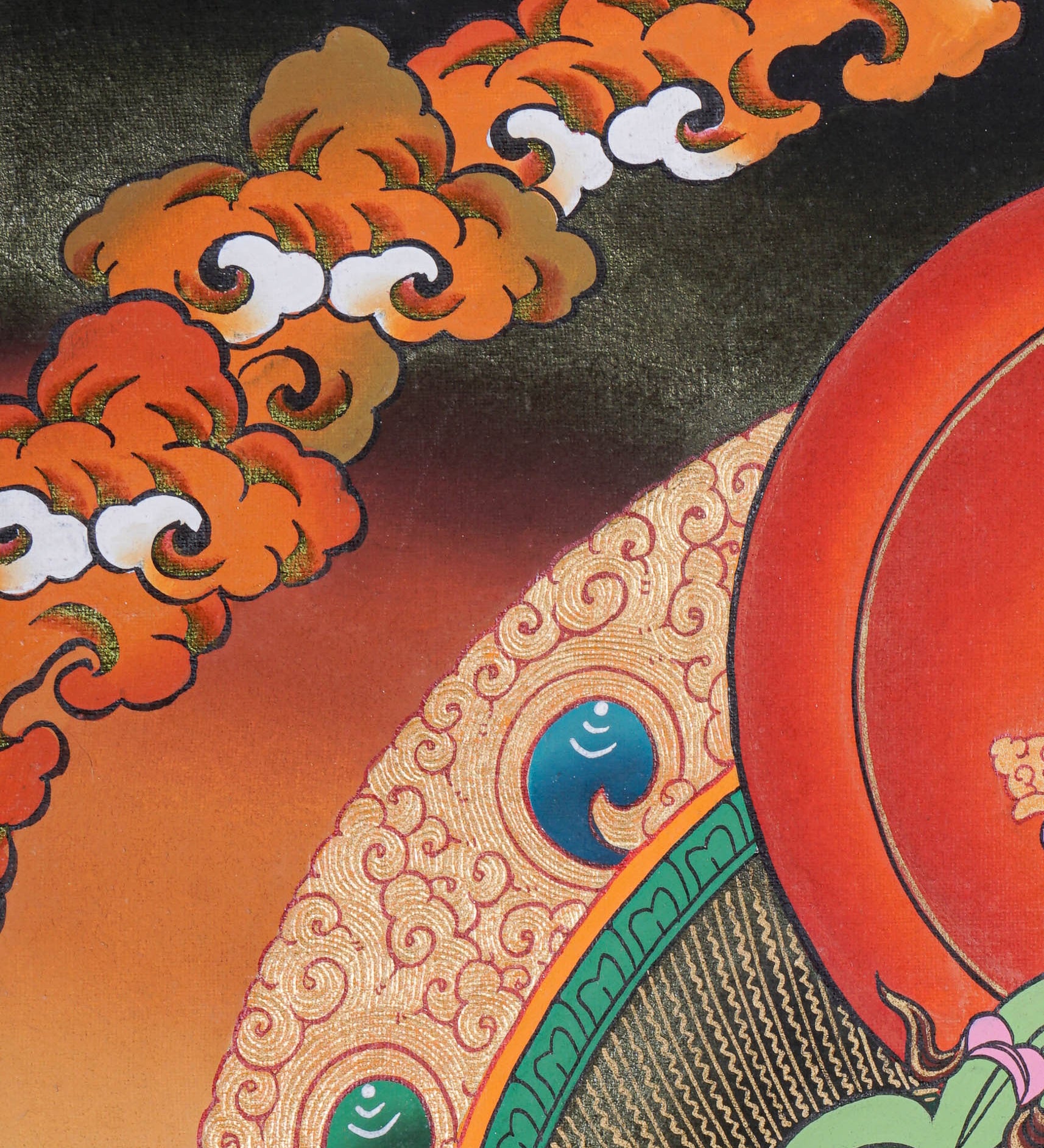 White Tara Thangka - Handpainted female deity