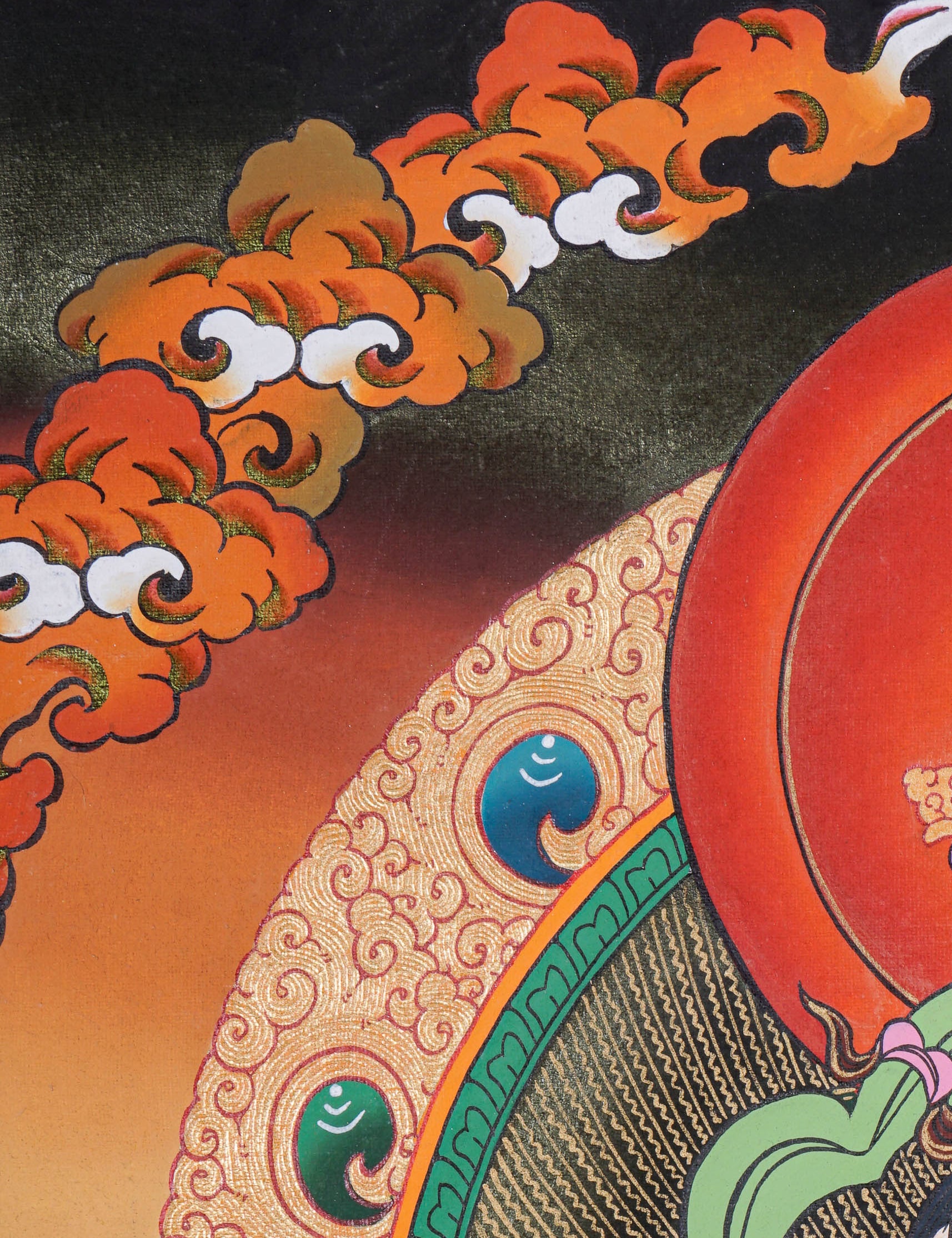 White Tara Thangka - Handpainted female deity