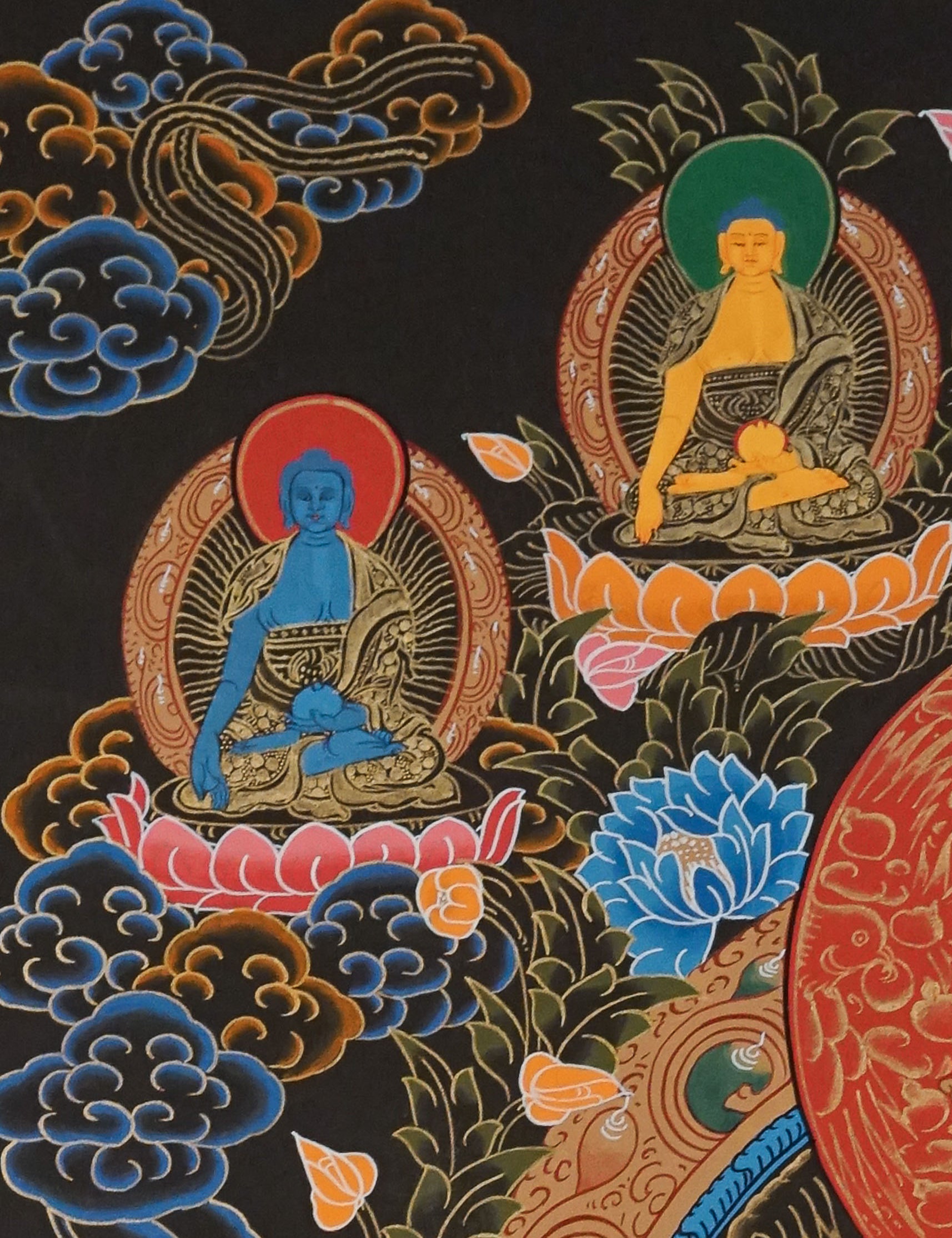 White Tara Thangka Painting for prayer and meditation.