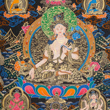 White Tara Thangka - Tibetan Painting