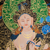 White Tara Thangka - Tibetan Painting