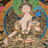 White Tara Thangka - Tibetan Painting