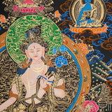White Tara Thangka - Tibetan Painting
