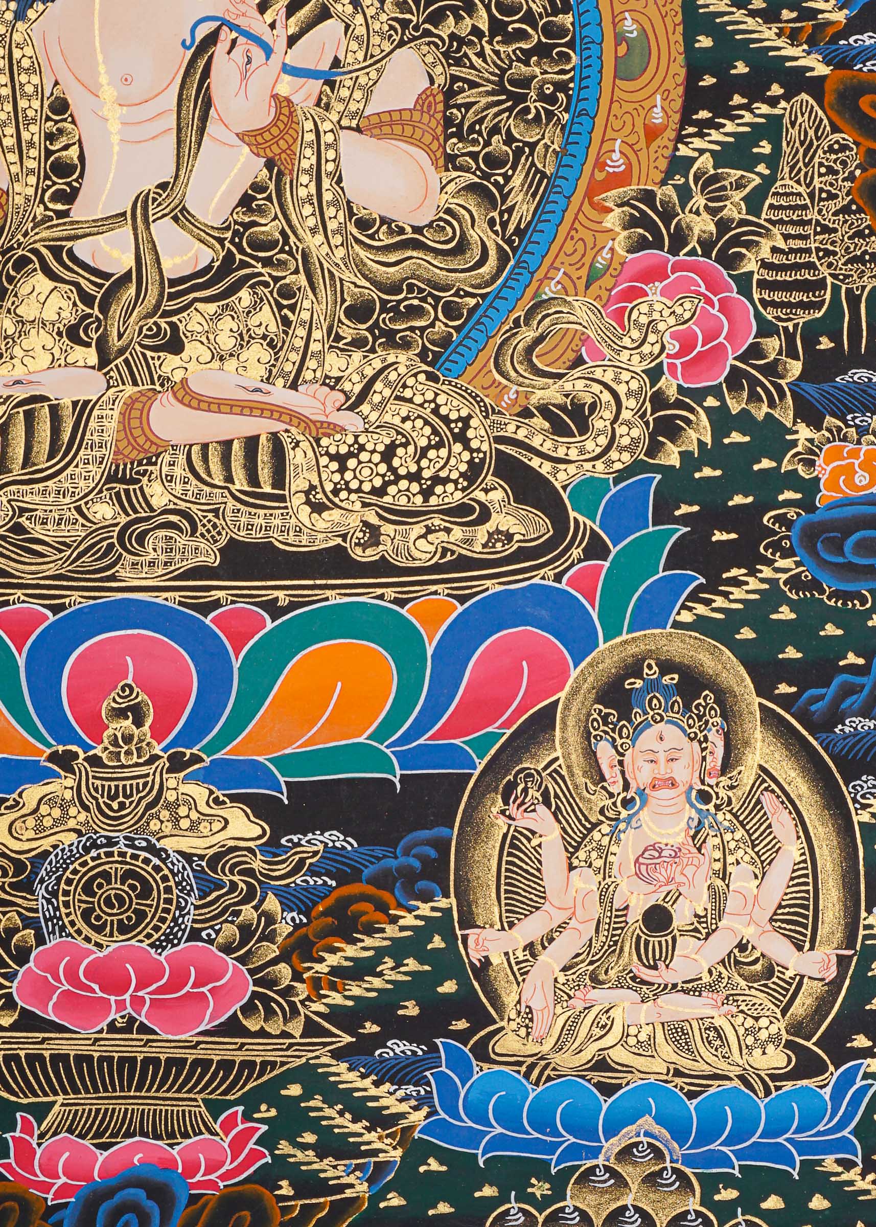 White Tara Thangka - Tibetan Painting