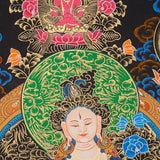 White Tara Thangka - Tibetan Painting