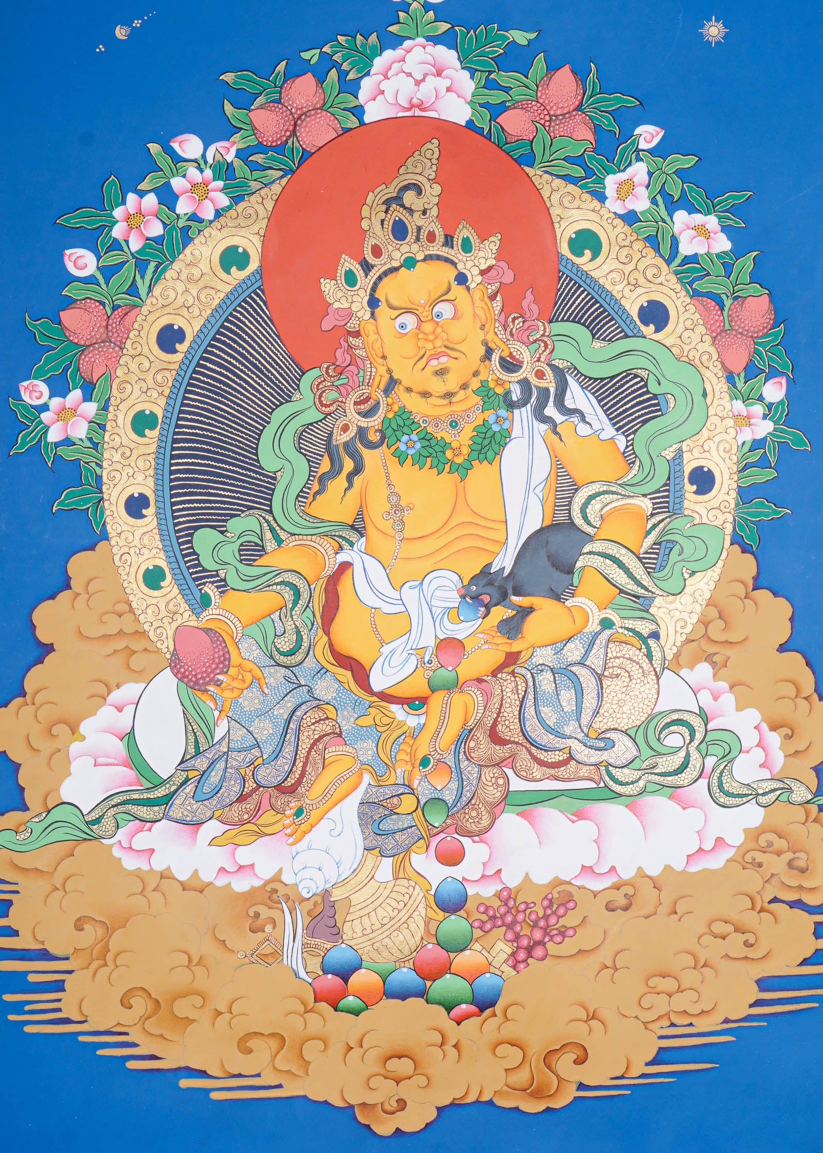 Zambala Thangka Painting - Wall Hanging Decor