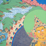Zambala Thangka Painting - Wealth Deity
