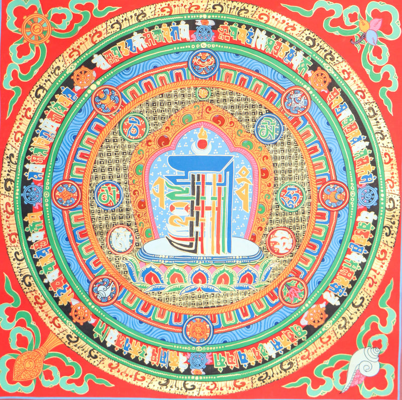 Kalachakra mantra mandala for meditation purpose .