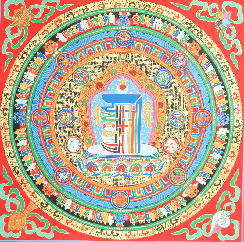 Kalachakra mantra mandala for meditation purpose .
