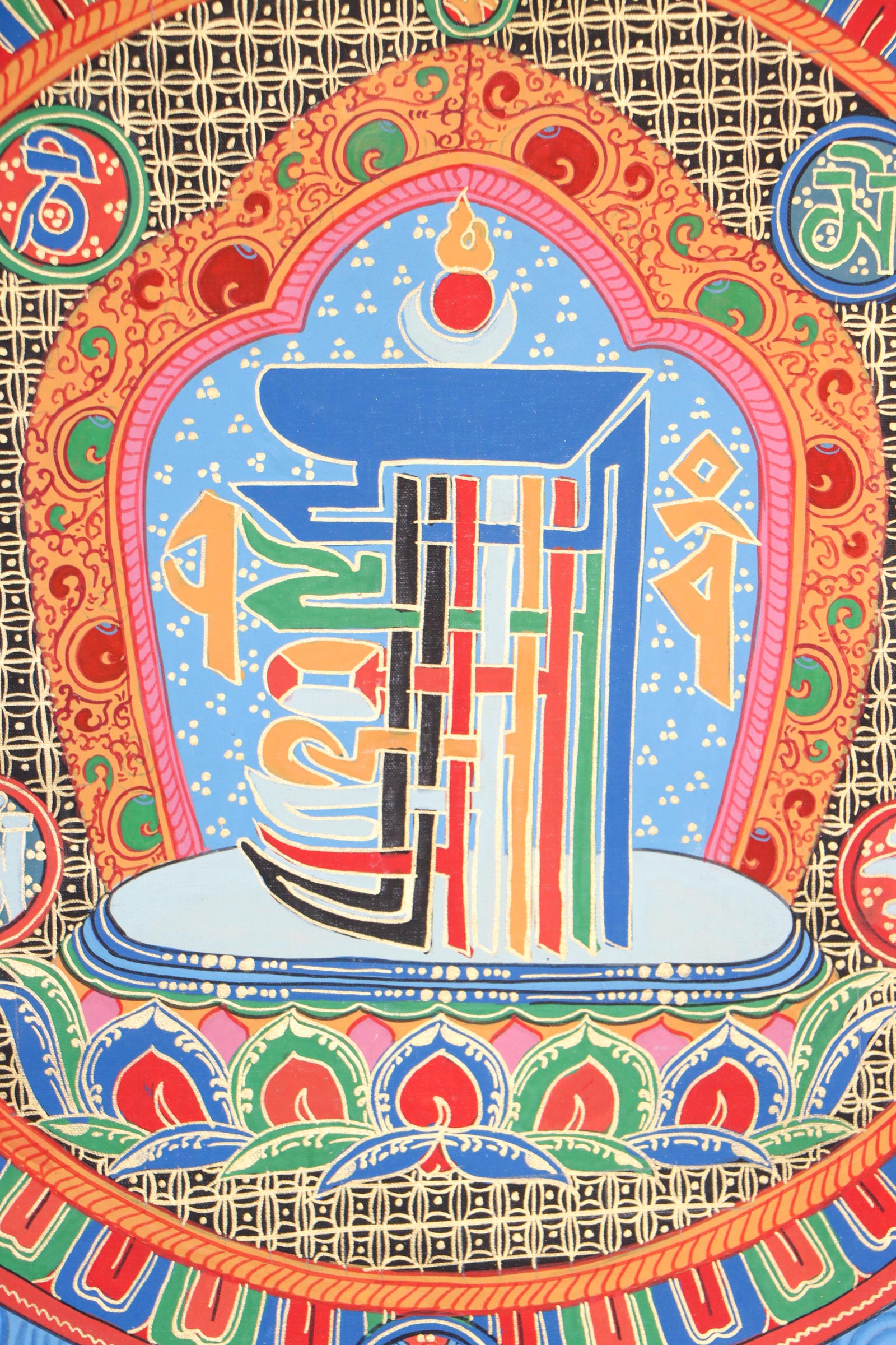Kalachakra mantra mandala for meditation purpose .