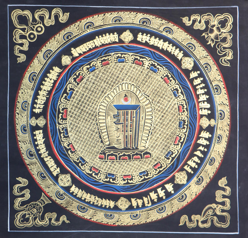 Kalachakra mantra mandala for spirituality  .